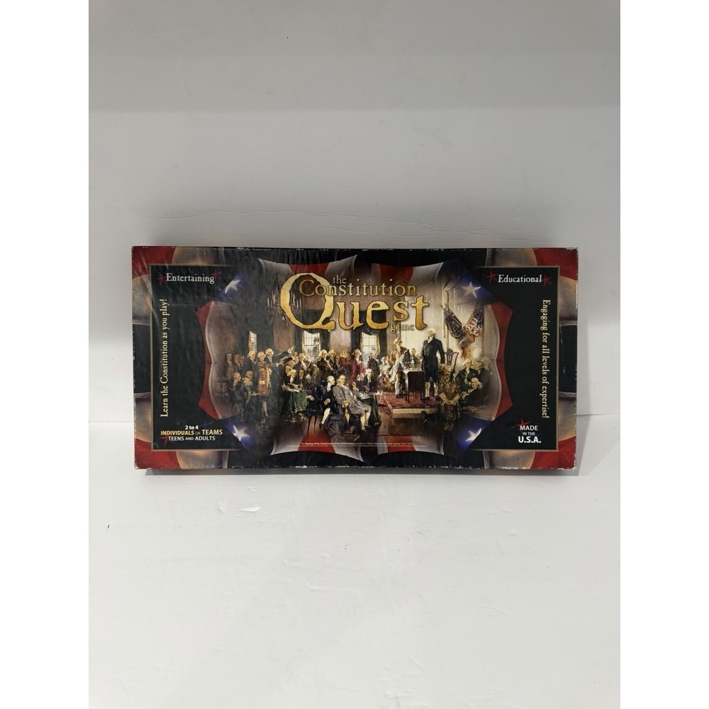 The Constitution Quest Board game 100% Complete, Patriotic Learning, 4th Of July